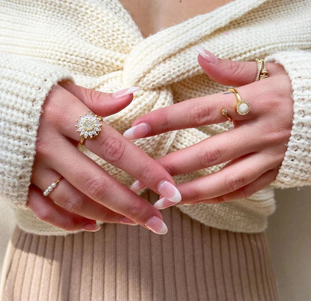 Locketique Sunflower Anxiety Ring